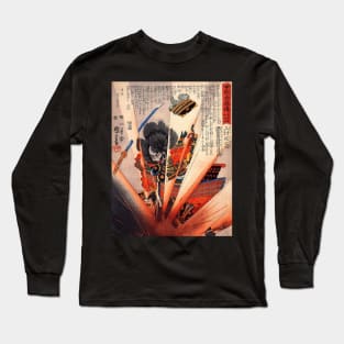 Kuniyoshi Samurai print Long Sleeve T-Shirt